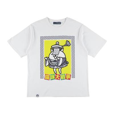 [Nyanko Daishouten] T-SHIRT Katze Jiangshi A WEISS (JP, Alphabet, M, Weiß)