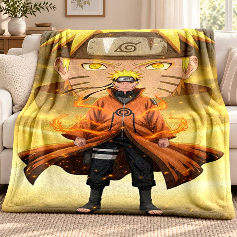 Naruto Blanket Flannel Blanket Soft Cozy Plush Throw for Sofa Bed Lightweight Home Decoration Outdoor Camping