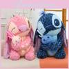 Stitch Kuscheltier Weicher Rosa Samt Stofftier Puppe Geschenk für Kinder Spezielle Charaktere Enthalten