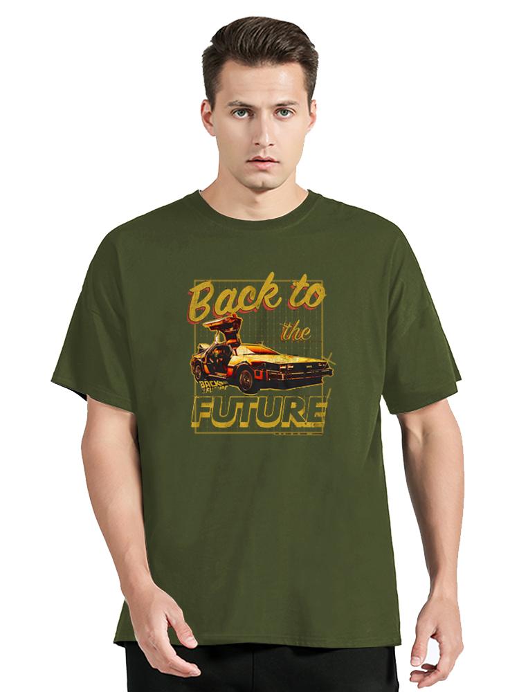 Back To The Future Vintage Car GRAPHIC T-Shirt Men Summer Cotton T Shirt Back To Future Clothing Oversized Tops Tees