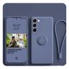 Silikonowy Pierścień Paska Etui na Telefon dla Samsung Galaxy S21 FE S25 S24 Ultra S23 S22 Plus A53 A14 A54 A34 A13 A32 A24 Pokrowiec Magnetyczny