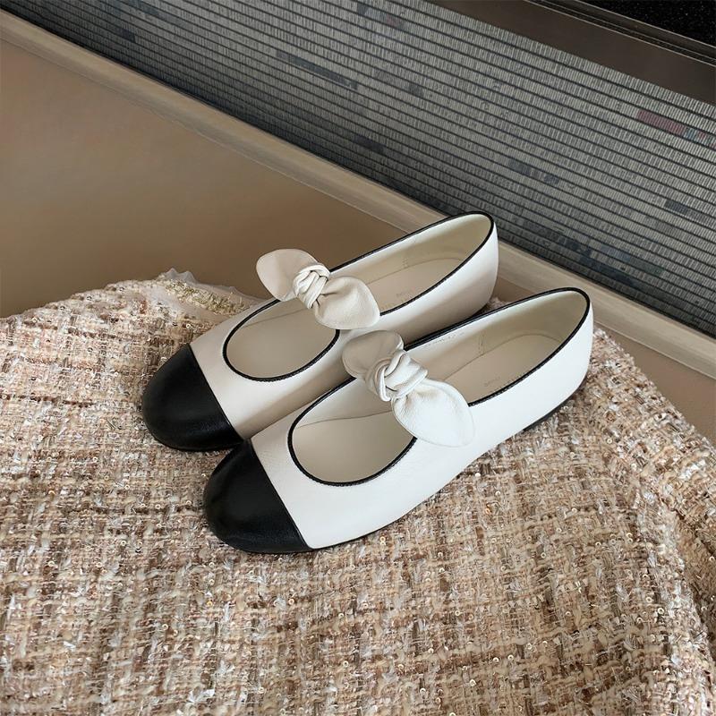 New Retro Shoes for Women Shallow and Flat Single Shoes