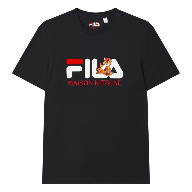 FILA Men s Fox Embroidered Cotton T-Shirt S