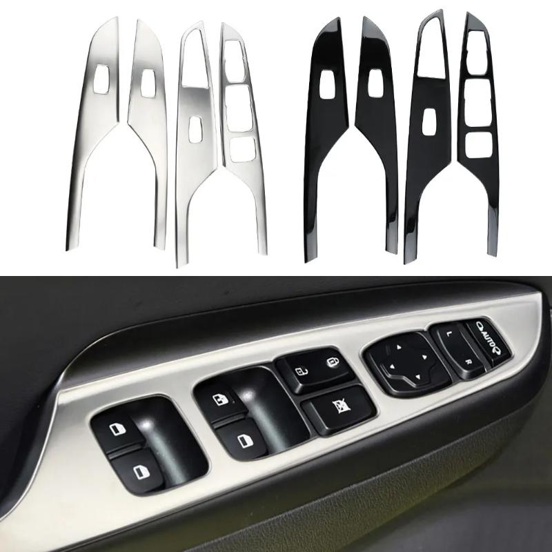 Interior Accessories Window Lift Switch Button Cover Trims Door Armrest Panel Frame For Hyundai Kona Encino Kauai 2020 2019 2018