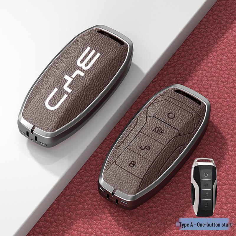 

BYD Han Key Case: Fits Qin Pro, Song Max, Tang, and Song Plus – Metal Shell Car Bag Buckle.