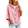 European & American Women's Button Knit Hooded Drawstring Sweater Cardigan - Autumn/Winter Collection 2026