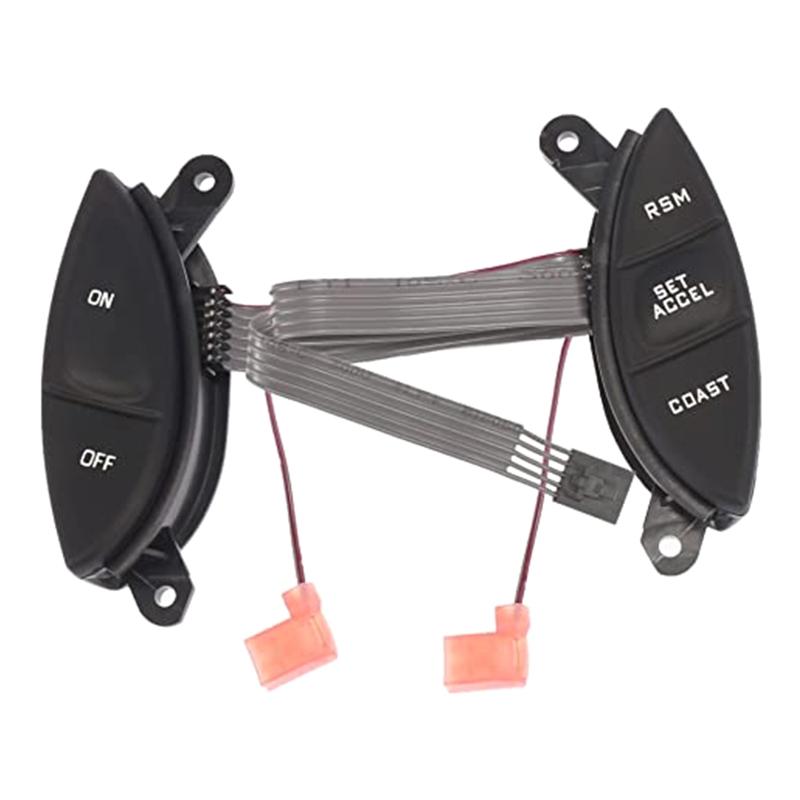 Steering Wheel Mounted Cruise Control Switch Button Handle Assembly Compatible for F150 Sport Trac 1998-2005 F87A9D809BA