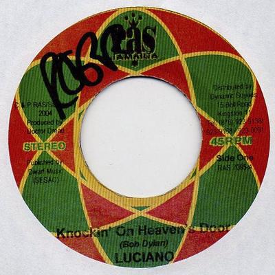 7inch Record LUCIANO - Knockin' On Heaven's Door RAS7085 Ras Jamaica 2004 Jamaica Reggae, Ska & Dub Used