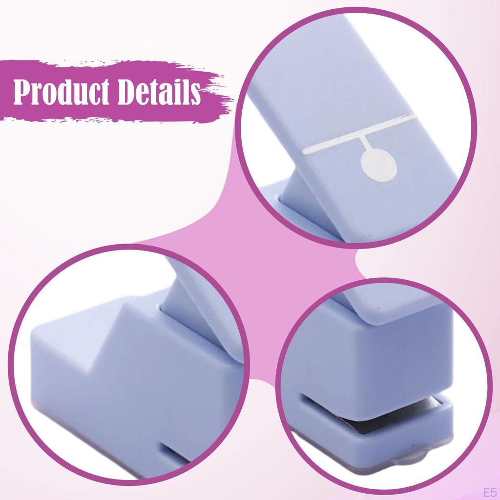 Perfurador para Crianças, Leve e Prático, Furo Único, Pastas Diários.