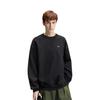 Nike Solo Swoosh Solid Color Pullover Fleece Lined Sweatshirt Men's Black DX1362-010