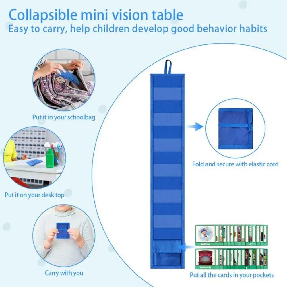 Mini Daily Behavior Schedule 9 Blank Cards Visual Schedule Chart Travel Schedule  Bedtime Routine