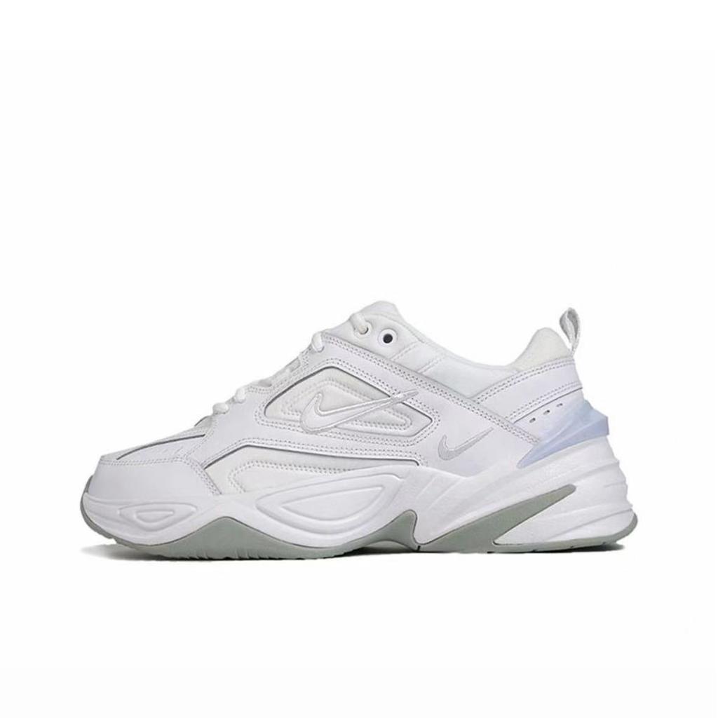 Nike M2K Tekno Net Texture, Sandstorm Center Cushioning Abrasion Resistant Cushioning, Wear Resistant Low top AO3108-100(Team800-)