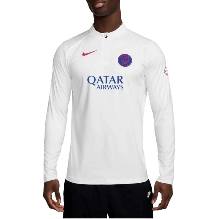 Nike Letter Logo Zip Small Stand Collar Long Sleeve T-Shirt Men Tops HM3606-101 M