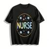 Schattige Verpleegster Print Casual Top Los Comfortabel Medisch Thema T-shirt Puur Katoen T-shirt