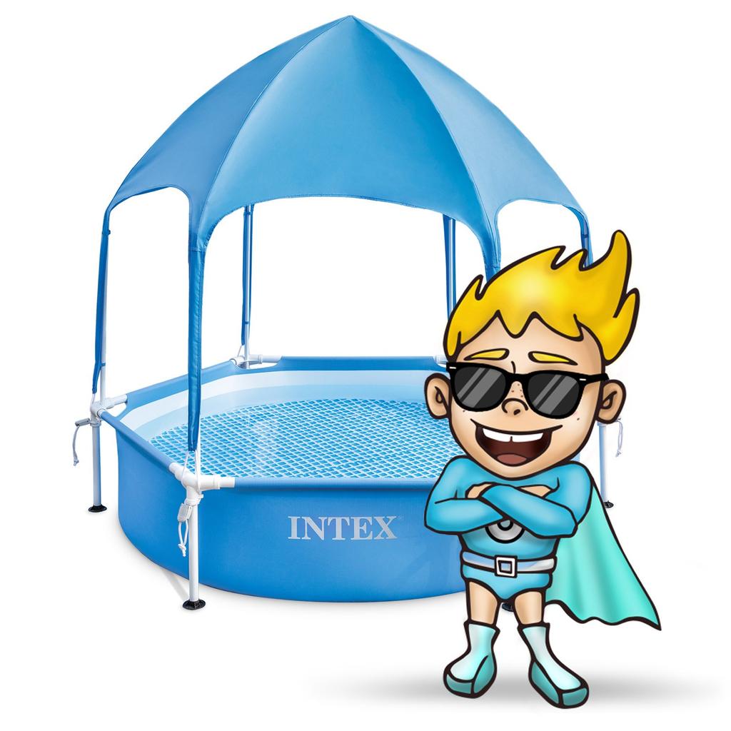 Children's Frame Pool With Roof 183 X 38 Cm Intex 28209