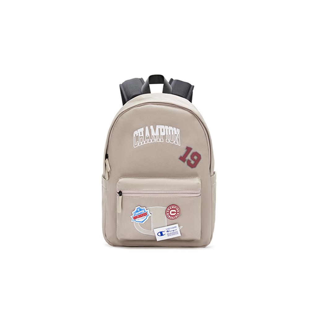 Champion Campus Tear Bag C-Logo Badge Velcro Campus Casual Sports Zipper Fabric Backpack Medium Unisex backpack U4AACPU04