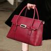 Business Commuting Bags, Leather Goods, Solid Color Leather, Platinum Bags, Sewing Large Bags, Ladies' Handbags