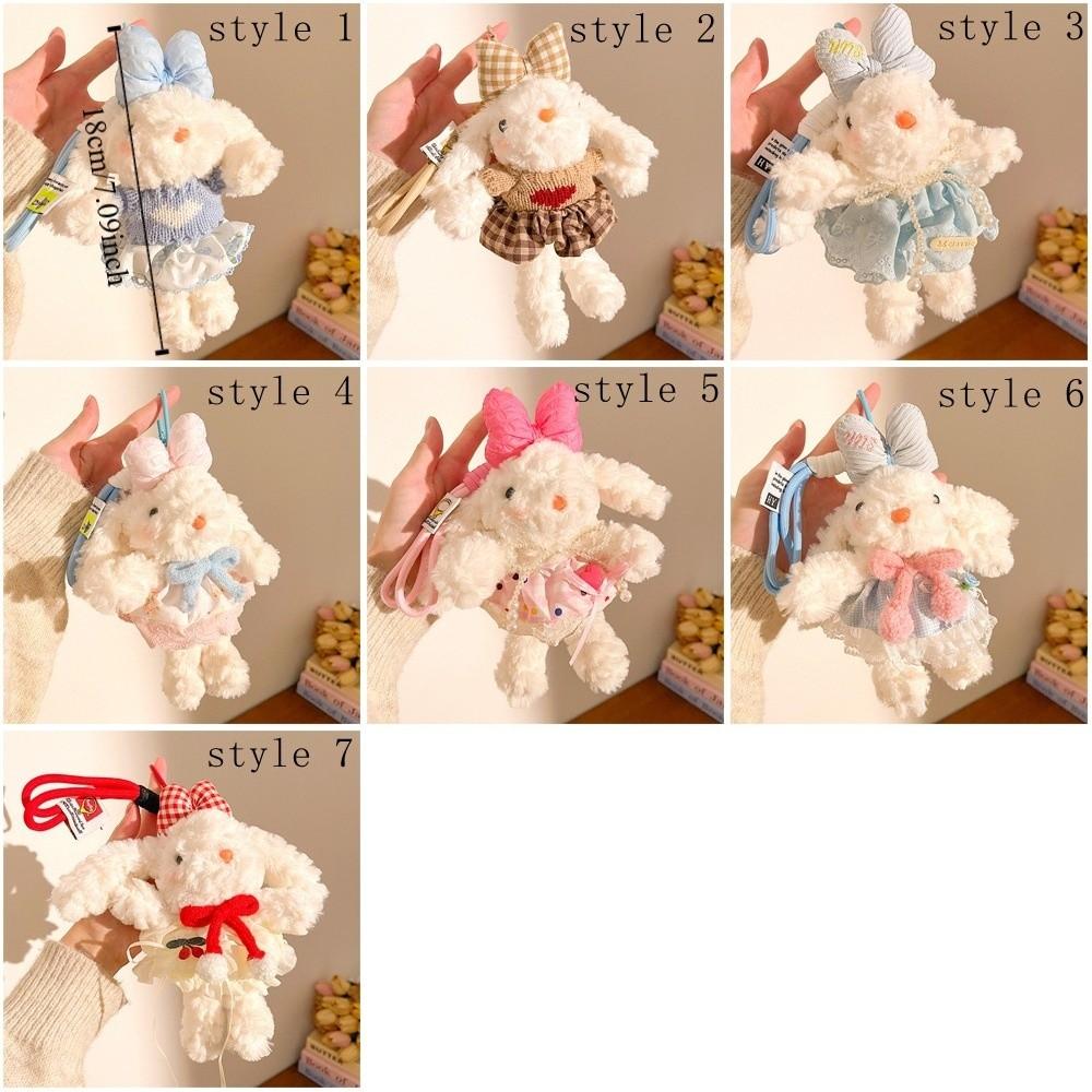 Hanging Doll Keychain Soft Rabbit Keychain Creative Car Key Chain  Daily Use
