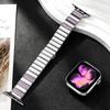 Rhinestone Piano Link Metal Watch Band, Luxury Strap for Apple Watch Series 1-11 38/40/41/42/44/45/46/49mm, Women Replacement Wristband