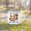 Hello Pumpkin Enamel Mug Halloween Camping Mug Gift For Grandma Mum Nana Autumn Home Decor Hygge Gift Fall Coffee Mug
