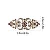 Multipurpose Crystals Bridal Jewelry Retro Floral Brooch Convenient for Weddings Parties Birthday Celebrations
