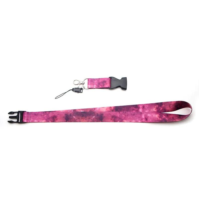Starry Sky Neck Strap Lanyards for Keys Marble Stripe Keychain ID Credit Card Hang RopeAccessories Gift
