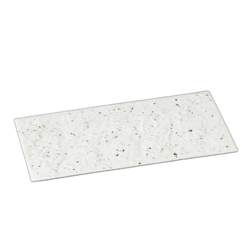 

Pear glass stone skin rectangular sushi plate Long plate [36.2×18.2×1.4cm]