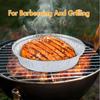 30pcs Air Fryer Oil Foil Disposable Paper Pan Microwave Tin Steamer Mats Aluminum BBQ Food Tray Container Non-stick Baking
