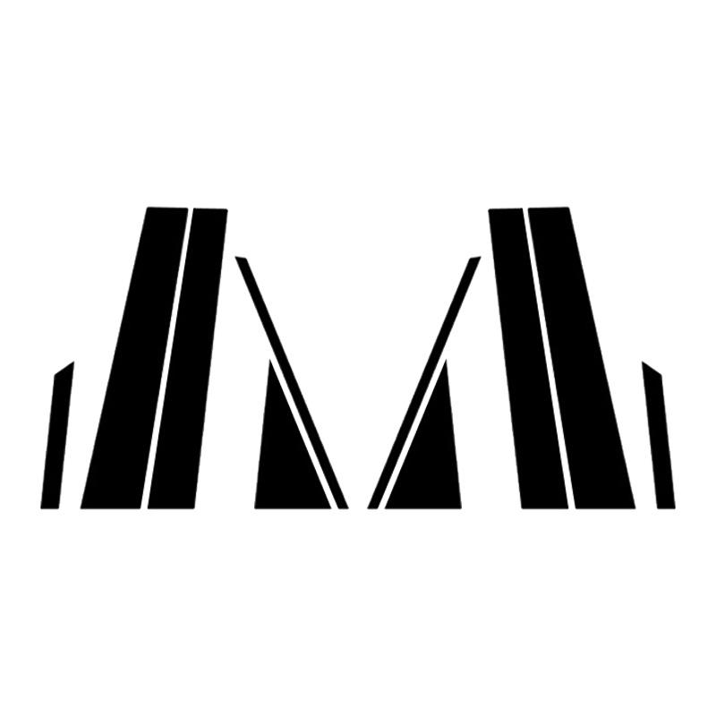 

10 шт. Наклейки на столбы автомобиля, наклейки для отделки автомобильных стоек, аксессуары для внешних колонок, подходят для Toyota Venza 2009-2015 Glossy Black