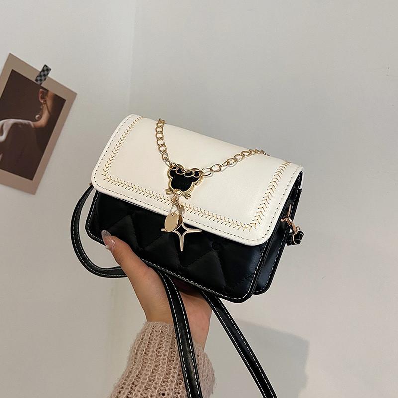 

Трендовая уличная мода, маленькая сумка через плечо из искусственной кожи, модный кроссбоди для женщин 2024 чёрный