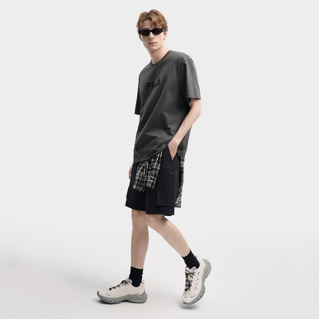 Fila Original Colorful Fashion Simple Classic Retro Large Logo Sports Trendy Casual Versatile Comfortable Loose Short Sleeve T-Shirt F51U619102FDY