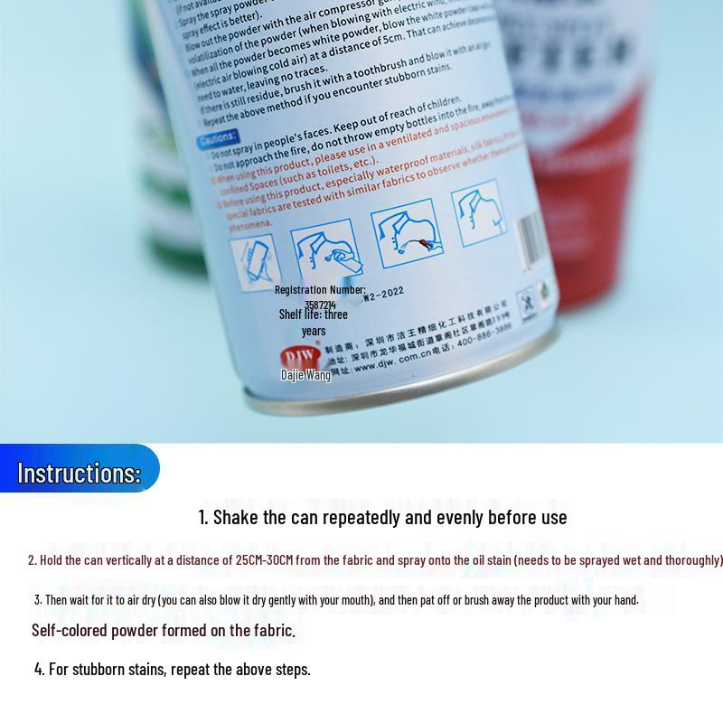 Eco-friendly Clothes Stain Remover DJW880831828 - Powerful Dry Cleaning Garment Degreaser