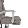 Office Chair with Massage Function Taupe Fabric