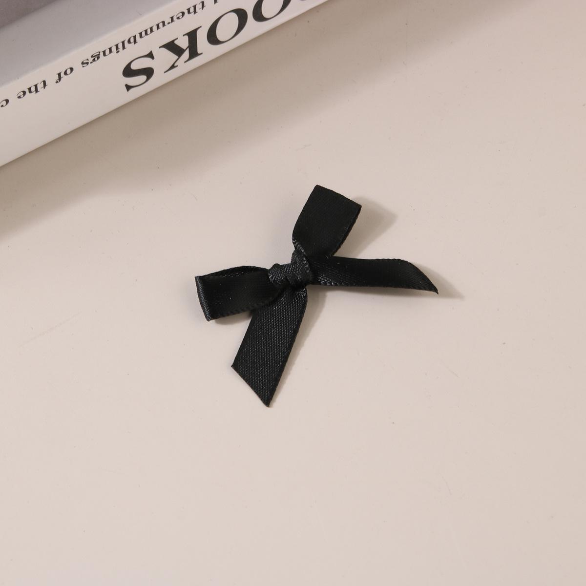 

4 см односторонний полиэстеровый бант аксессуары для одежды бант из ленты своими руками шпилька аксессуары #1 black [3 points polyester hand knot]