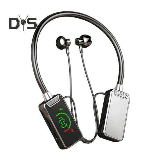 Wireless Earphone Bluetooth-compatible Hanging Neck Headset LED Display Waterproof Wireless Neckband Headphone