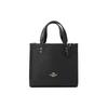 Coach Dempsey Tote 22 Solid Color Detachable Shoulder Strap Snap Leather Music Score Tote Shopping Bag Women tote Black CO971-IMBLK