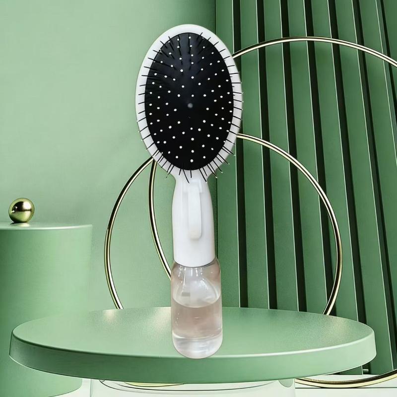 2 In 1 Hair Styling Spray Brush Detangling Anti-Frizz Comb Portable for Travel Women Men Daily Hair Care