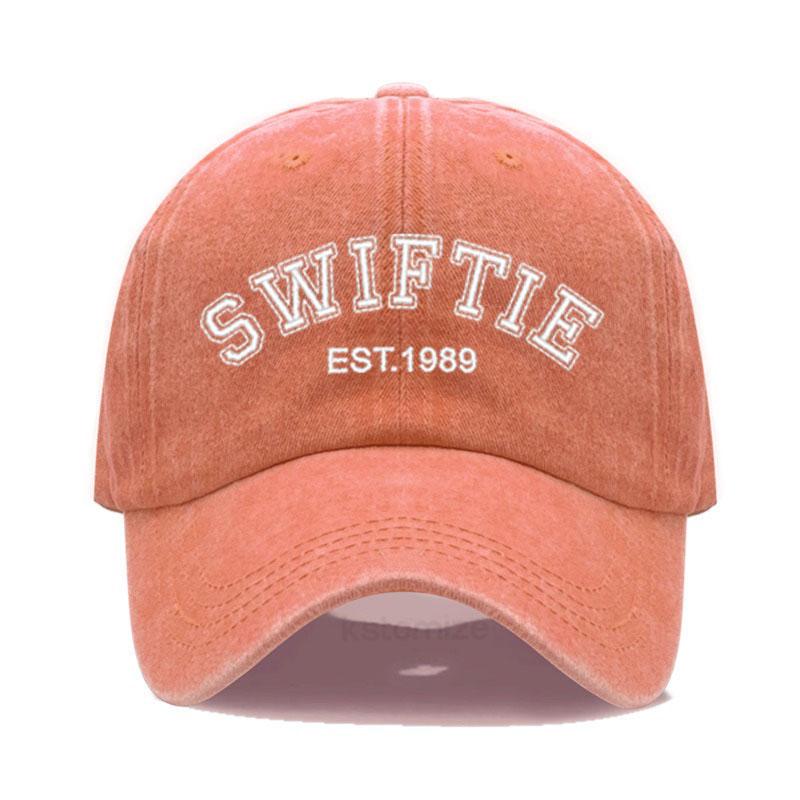SWIFTIE 1989 Stickerei Baseballkappe für Männer Frauen Unisex Gewaschene Baumwolle Dad Hat Sonnenhut Geschenk Fans Outdoor-Sport Dropshipping