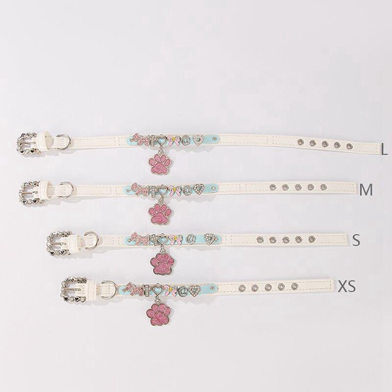 PU Obojek s písmeny pro mazlíčky Malý obojek pro kočku psa s přívěskem