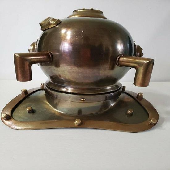 20.32 Cm Brass Sea Diving Helmet Desk Home Diving Helmet