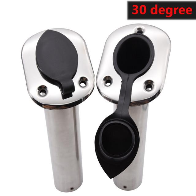15/ 30 /90 Degree Fishing Pole Stand High Quality Stainless Steel Flush Mount Fishing Rod Holder For Boat Accessories Marine