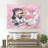 VIKAMA Anime Magical Girl Wall Hanging Cartoon Style Tapestry Suitable for Hanging in Living Rooms and University Dormitories