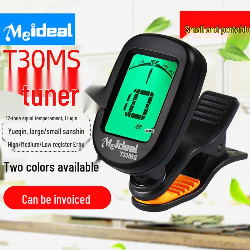 

Wonderful Si Folk Music Tuner: Perfect for Liuqin, Treble Erhu, Yueqin, Big and Small Third String Instruments. T30MS White