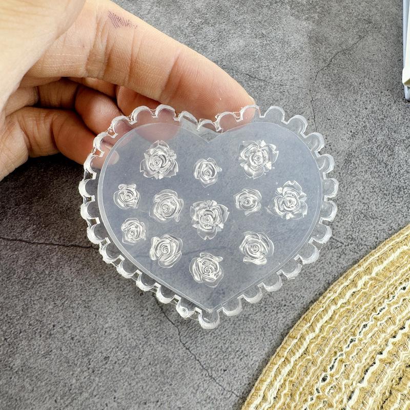 

Пищевые силиконовые формы для нейл-арта: Дизайн с ракушками, бабочками и розами