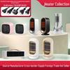 Compact Energy-Saving Quick-Heating Desktop Fan Heater