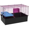 Chinchillas Small Rabbit Guinea Pig Small Animal Cage, Pet Playhouse, with Platform, Ramp, 71 X 46 X 47cm