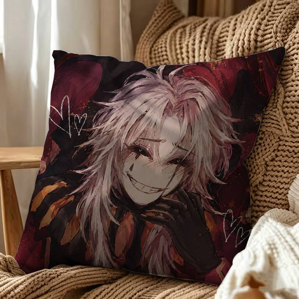 Pierrot F-Freak Circus Double-Sided Printed Cushion Cover Bedroom Bedside Sofa Pillow Case