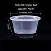 Handun Disposable Round Plastic Takeaway Bowl