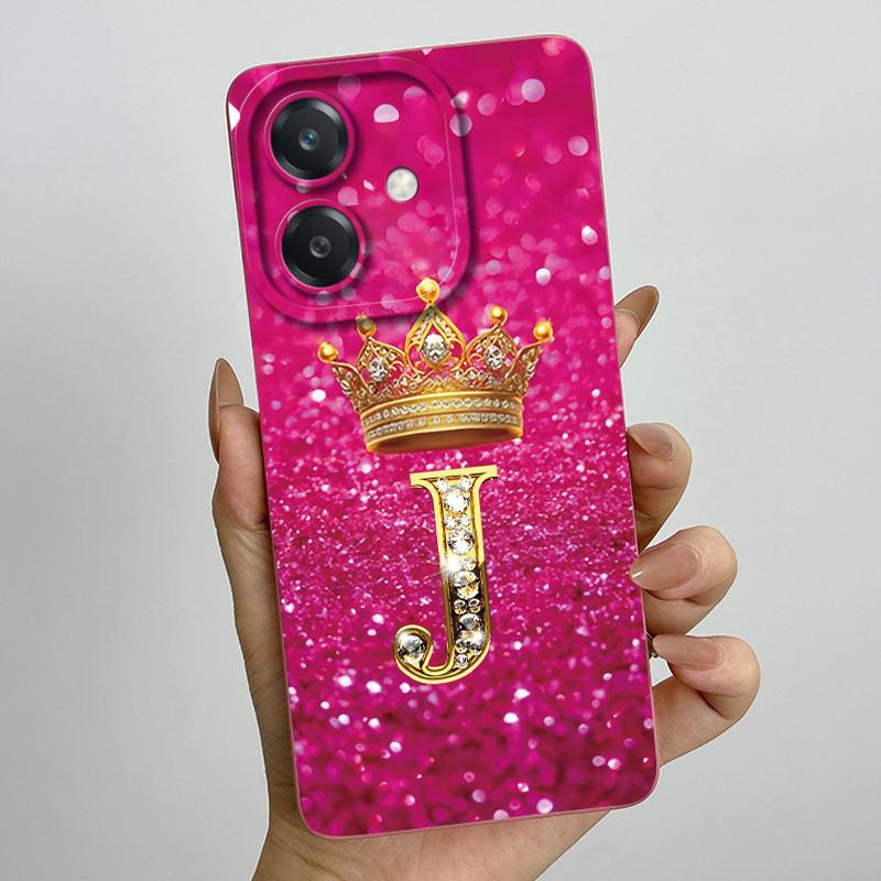 For Oppo A60 5G Case Silicon Crown Letter Shockproof Coque For OPPO A3 5G CPH2683 Cover For OPPO A3X A 3X A40 A40m 4G Phone Case