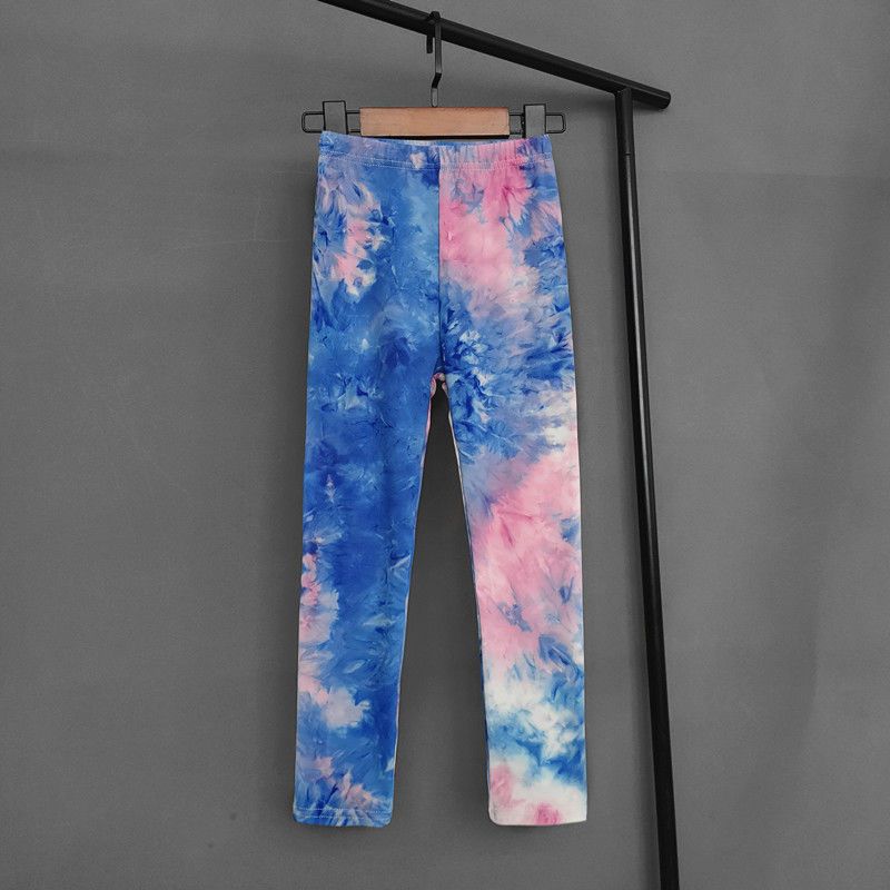 Summer Children's Leggings Are Fashionable Colorful Versatile Slim Fit Pants for Girls Comfortable and Elastic Pants